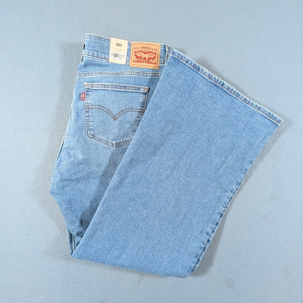 Levi's Superlow Flare Jeans Womens 34x32 Light Wash Low Rise Denim 2826